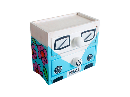 Bisque Two Drawer Holder (Case of 2)