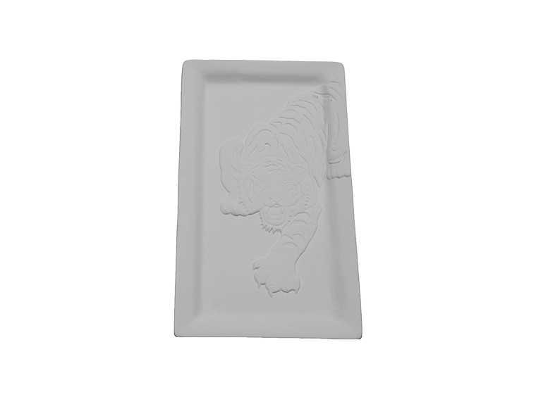 Bisque Tigeria Plate (Case of 6)