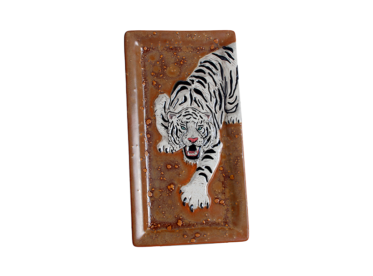 Bisque Tigeria Plate (Case of 6)