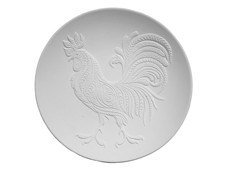 Bisque Crower Plate (Case of 4)