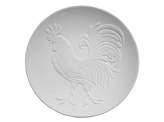 Bisque Crower Plate (Case of 4)