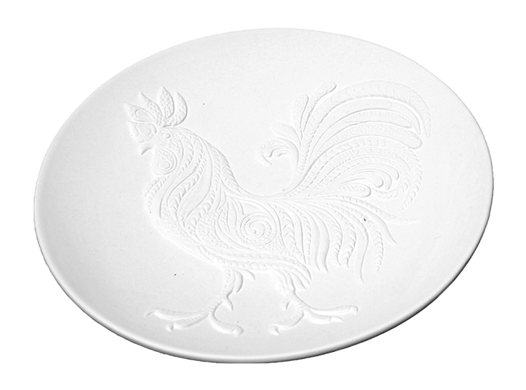 Bisque Crower Plate (Case of 4)