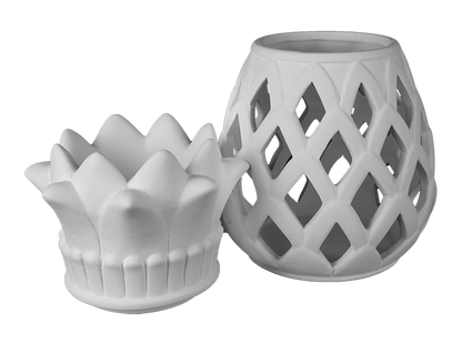 Bisque Regal Pineapple Lantern (Case of 1)