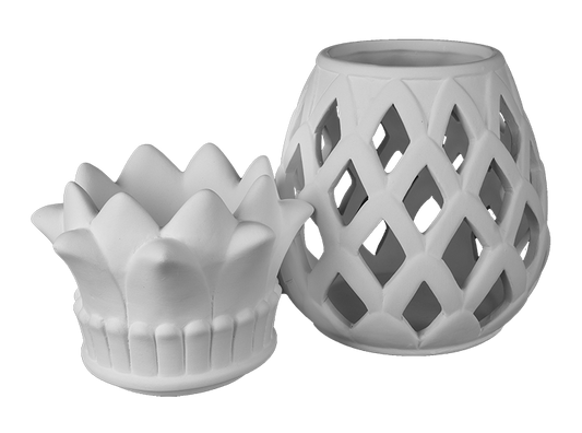 Bisque Regal Pineapple Lantern (Case of 1)