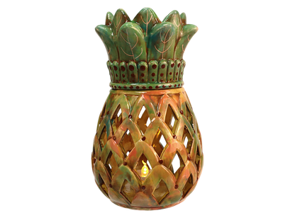 Bisque Regal Pineapple Lantern (Case of 1)