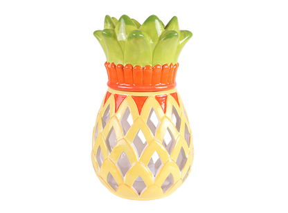 Bisque Regal Pineapple Lantern (Case of 1)