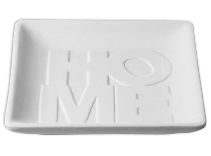Bisque Home Word Dish (Case of 8)