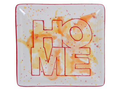 Bisque Home Word Dish (Case of 8)