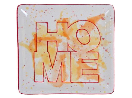 Bisque Home Word Dish (Case of 8)