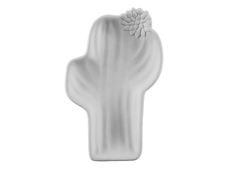 Bisque Saguaro Cactus Dish (Case of 12)