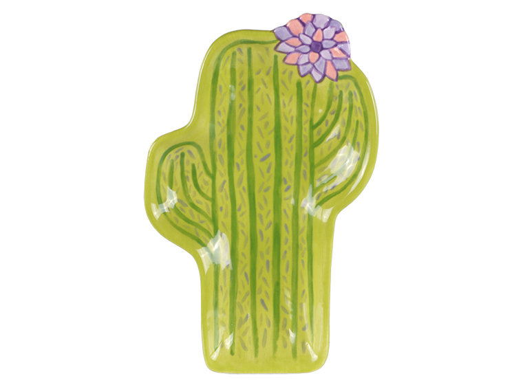 Bisque Saguaro Cactus Dish (Case of 12)