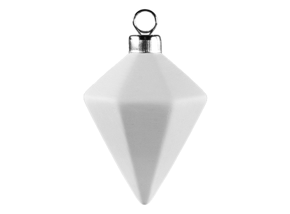 Bisque Beaming Gem Ornament (Case of 12)