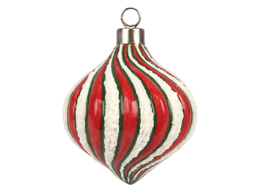 Bisque Curvy Flourish Ornament (Case of 12)
