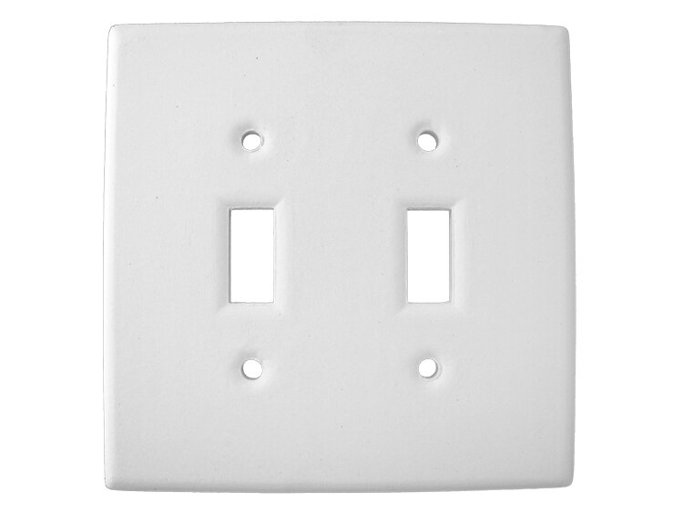 Bisque Double Switch Plate (Case of 12)