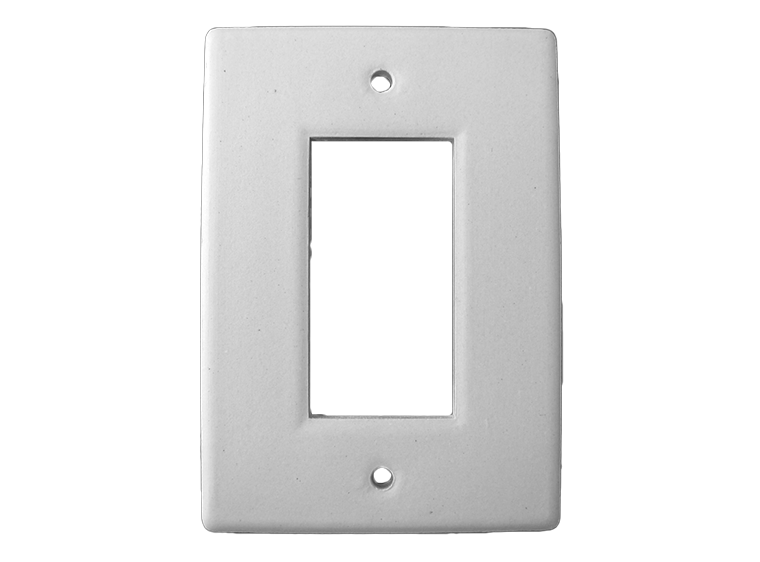 Bisque Single Rocker Plate (Case of 12)