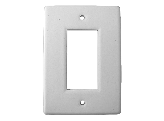 Bisque Single Rocker Plate (Case of 12)