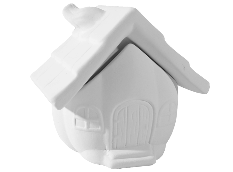 Bisque Pumpkin Fairy House Box (Case of 4)