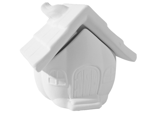 Bisque Pumpkin Fairy House Box (Case of 4)