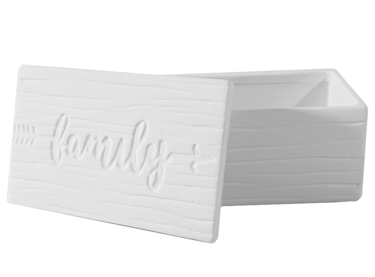 Bisque Woodgrain Family Box (Case of 4)