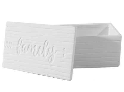 Bisque Woodgrain Family Box (Case of 4)