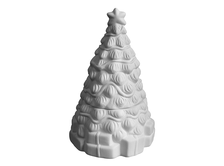 Bisque Christmas Tree Box (Case of 4)