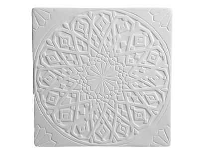 Bisque Woven Mandala Plaque (Case of 12)