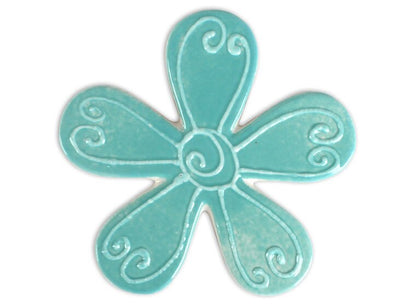 Bisque 4.25" Flower Tile (Case of 12)