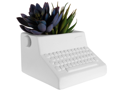 Bisque Retro Typewriter Planter (Case of 2)