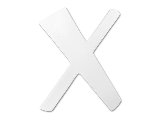 Bisque 8" Curvy Letter X (Case of 1)