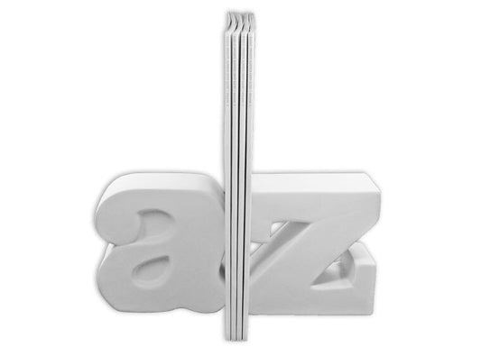 Bisque A To Z Bookend Set (Case of 4)