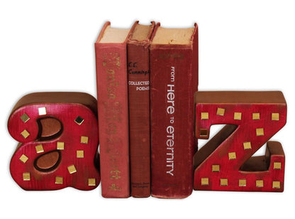 Bisque A To Z Bookend Set (Case of 4)