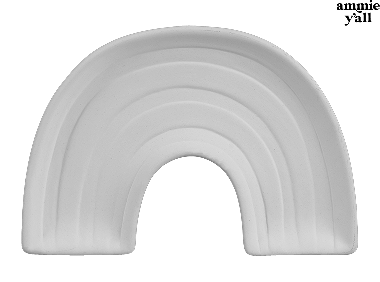Bisque Ammie's Rainbow Dish (Case of 12)