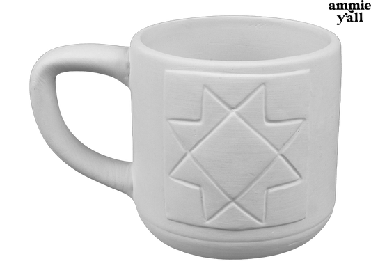 Bisque Quilt Block Mug (Case of 6)
