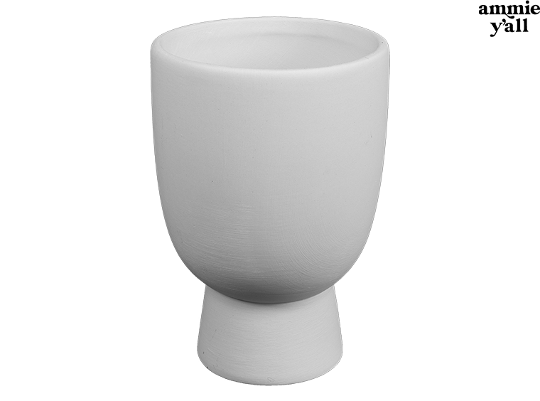 Bisque Pedestal Glass (Case of 6)