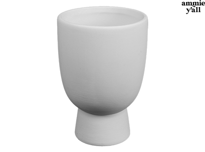 Bisque Pedestal Glass (Case of 6)