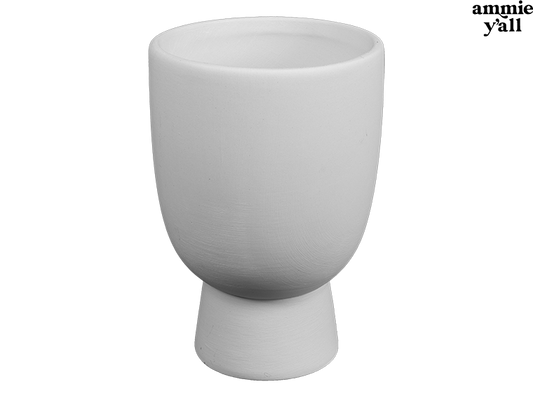 Bisque Pedestal Glass (Case of 6)