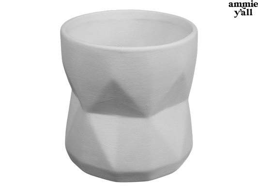 Bisque Faceted Glass (Case of 6)