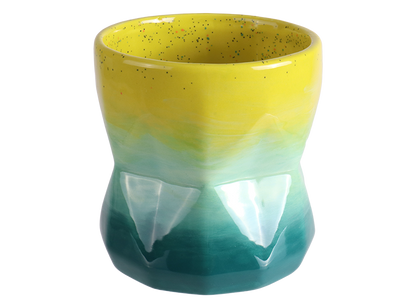 Bisque Faceted Glass (Case of 6)