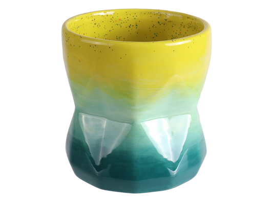 Bisque Faceted Glass (Case of 6)