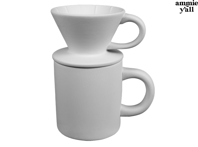 Bisque Pour Over Coffee Set (Case of 4)