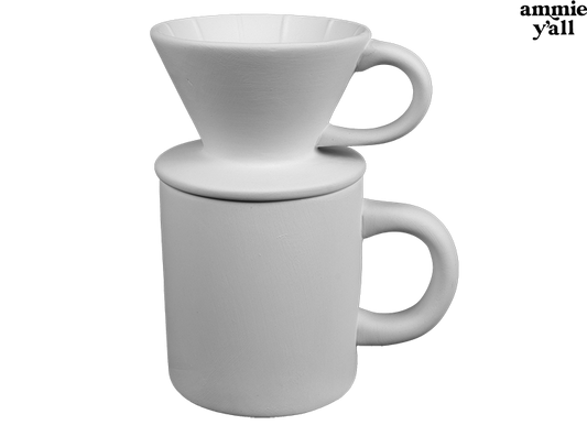 Bisque Pour Over Coffee Set (Case of 4)