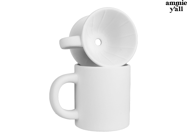 Bisque Pour Over Coffee Set (Case of 4)
