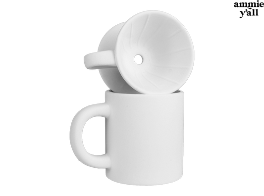 Bisque Pour Over Coffee Set (Case of 4)