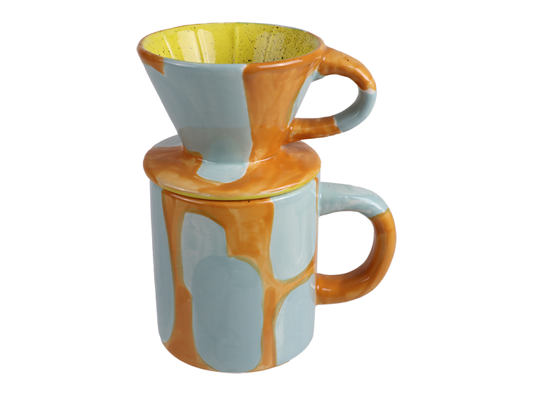 Bisque Pour Over Coffee Set (Case of 4)