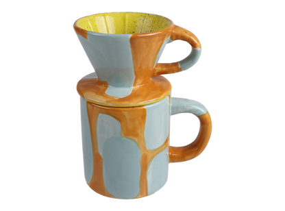 Bisque Pour Over Coffee Set (Case of 4)