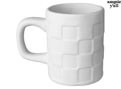 Bisque Checkered Mug (Case of 6)
