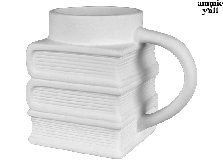 Bisque Book Worm Mug (Case of 6)