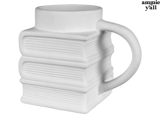 Bisque Book Worm Mug (Case of 6)