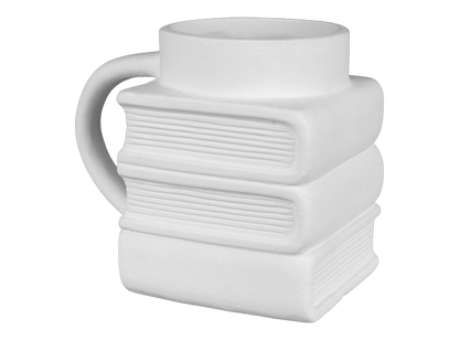 Bisque Book Worm Mug (Case of 6)