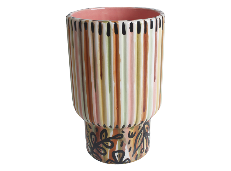 Bisque Retro Highball Glass (Case of 6)